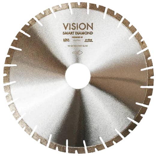 Vision IDM 16" Xtreme Blade Quartzite Bridge Saw Blade for Quartzite, Granite and Quartz for wholesale by Dynamic Stone Tools
