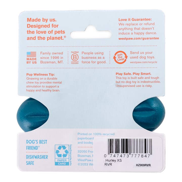 West Paw - Wholesale Pet Chew Toy - Dog - *2025 Holiday* Hurley® Dog Toy for Chew, and Fetch 2