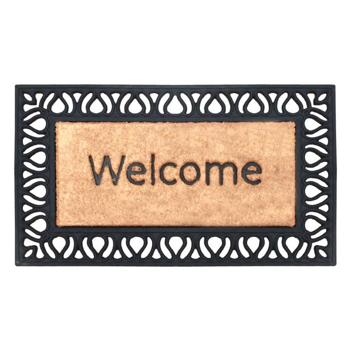 Tapis en fibre de coco robuste A1HC Welcome Entrance pour porte arrière pour la vente par A1 home collections