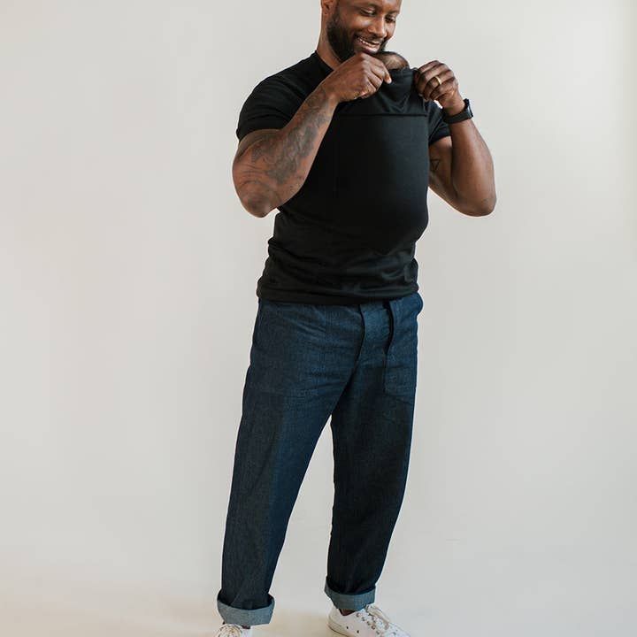 Lalabu - Wholesale Baby Carrier - Lalabu Dad Shirt | Baby Carrier | Black3