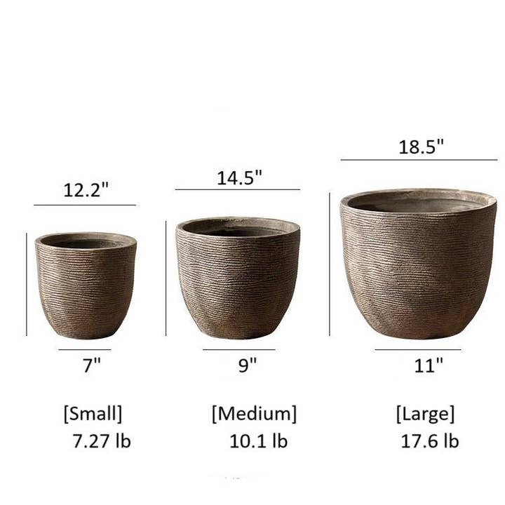 Rustic Reach - Wholesale Plant Pot - Vintage-Style Outdoor Planter
