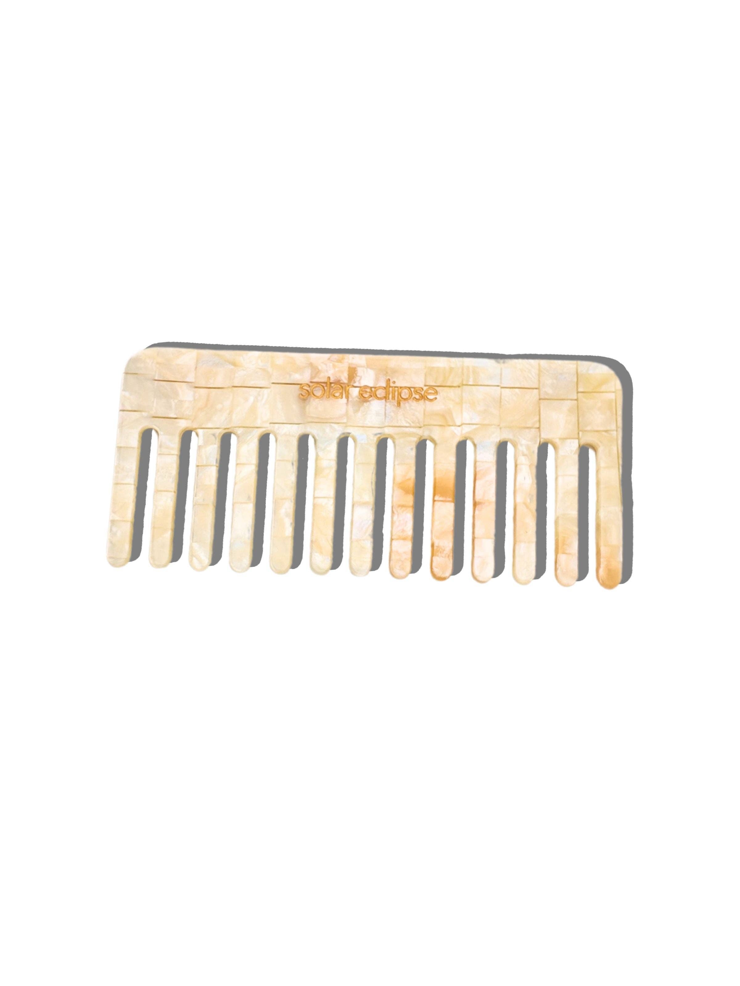 Solar Eclipse - Wholesale Hair Brush/Comb - Detangling Wide Tooth Hair Comb | Eco-Friendly Acetate14