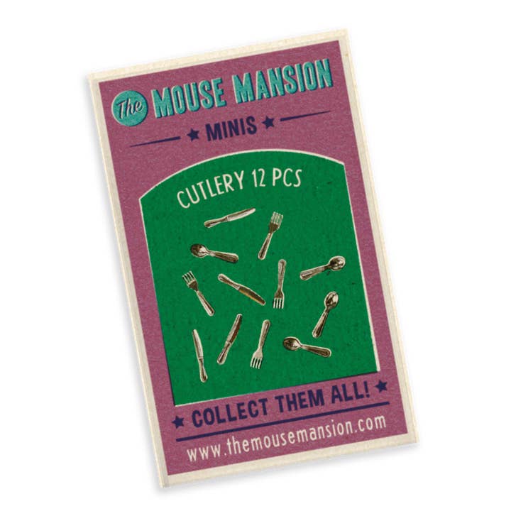 Kids DIY Dollhouse Miniatures - Cutlery (Scale 1:12) for wholesale by Het Muizenhuis