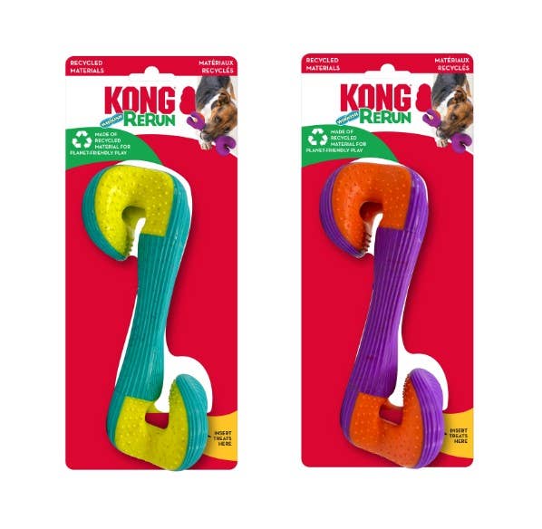 Pet Palette Distribution - Wholesale Pet Toy - Dog - KONG® Rerun Whoosh Bone Dog Fetch Toy Assorted Medium/Large