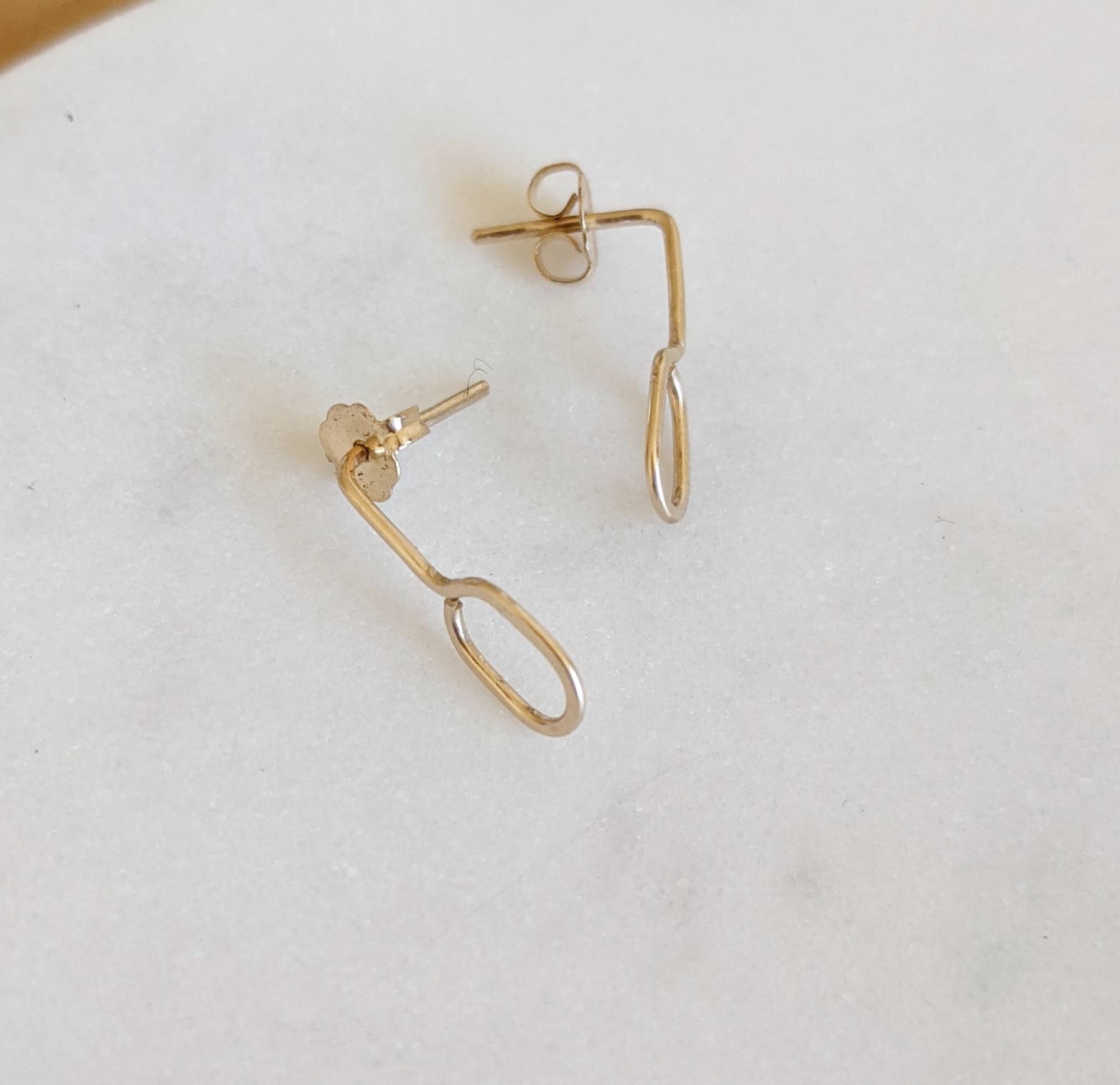 Zalias Jewelry - Wholesale Dangle Earrings - Oval Gold Post Earrings2