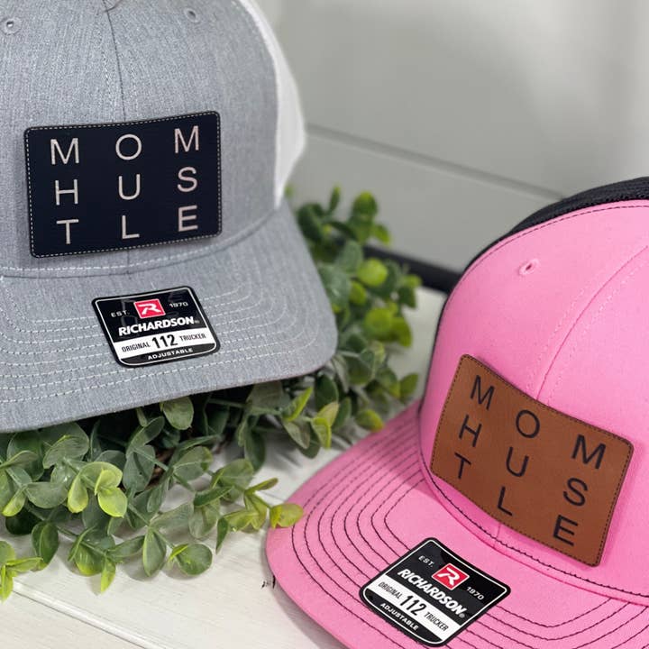 CMD Wholesale - Vente Casquette de camionneur – femme - Casquette Snapback Mom Hustle Patch pour adulte