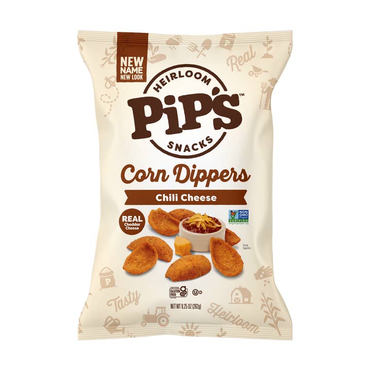 Pip's Heirloom Snacks - Wholesale Puffed Snack - Chili Cheese Corn Dippers0