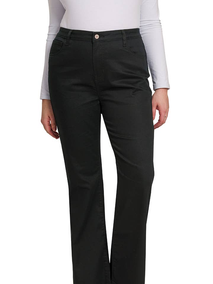 .....SI-24387 PLUS SIZE HIGH-RISE BOOTCUT COLOR DENIM PANTS for wholesale by 42POPS