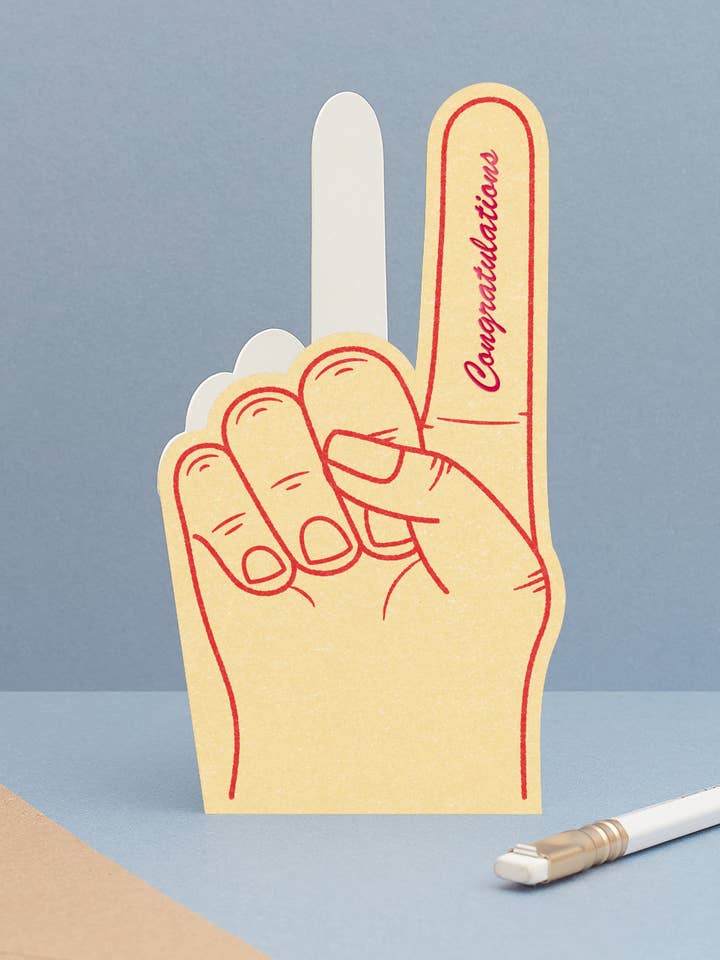 Biglietto di Auguri Fustellato Congratulazioni | Ben Fatto | Sport per la vendita all'ingrosso da parte di Another Loop