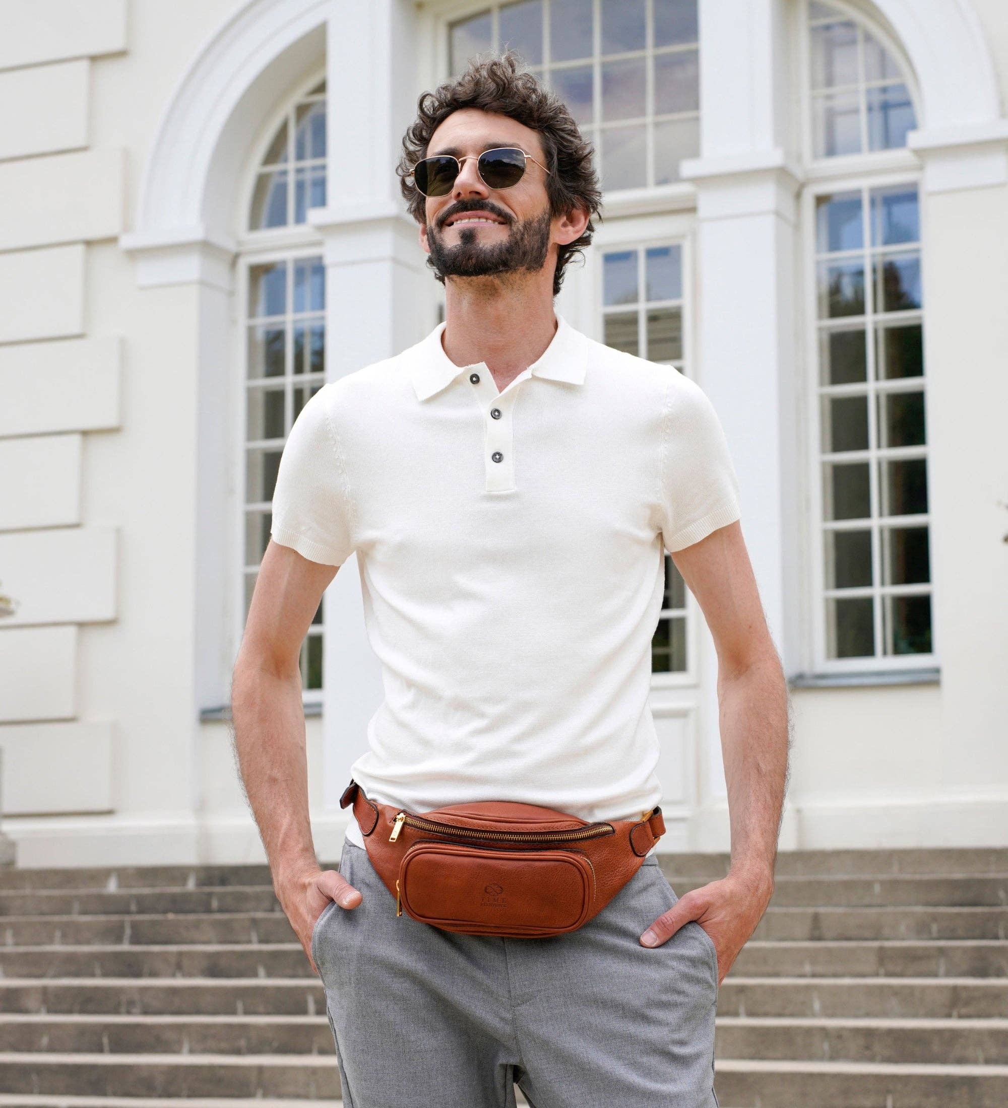 Time Resistance - Wholesale Belt Bag - Unisex - Leather Sling Bag Belly Bag - Independent People3