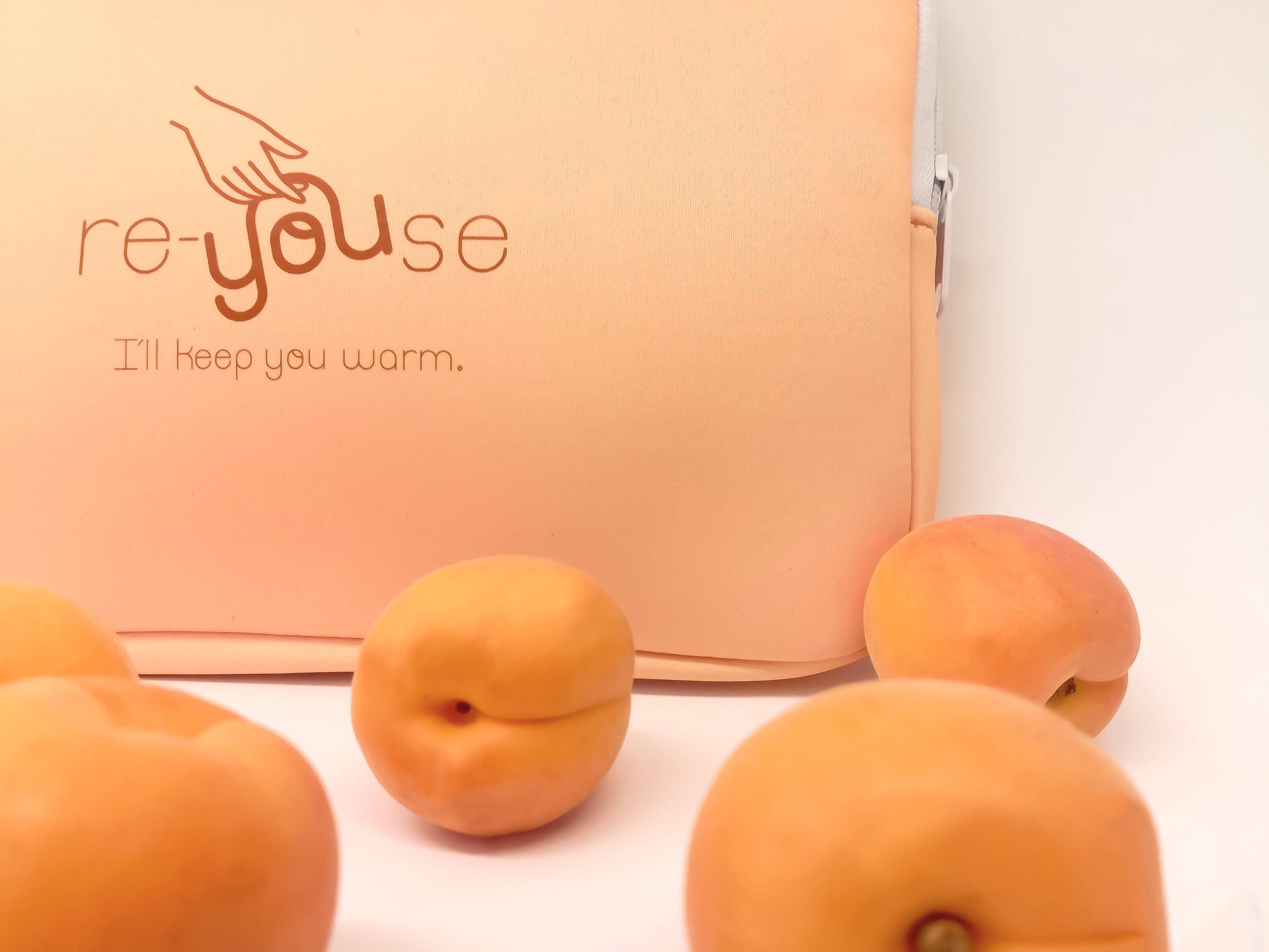 re-YOUse – wholesale Lunchlåda – Aprikos lunch väska1