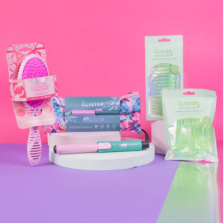 8pc Ultimate Haircare Adventure Set – Pink & Green for wholesale by Glister