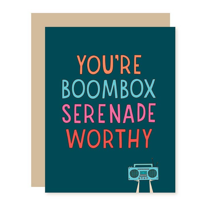 Boombox Love Card for wholesale by A Smyth Co