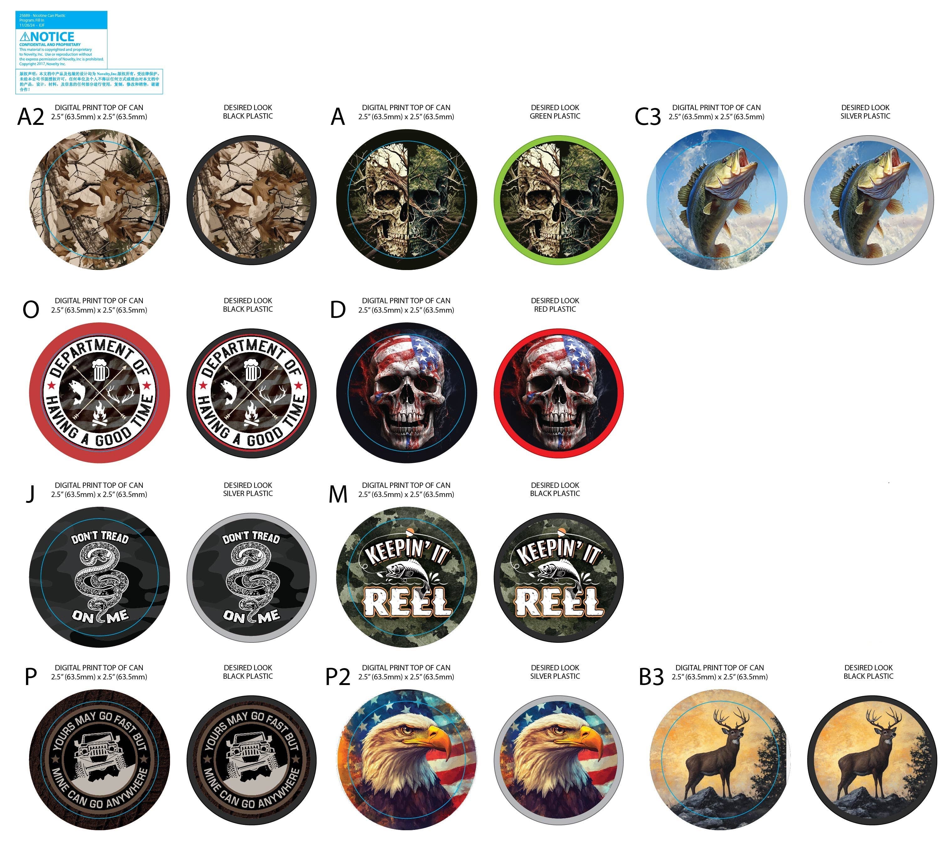 Novelty Brands - Wholesale Retailer Display - Home & Living - Smokezilla Full Print Storage Canisters Boxed - 10/Display3