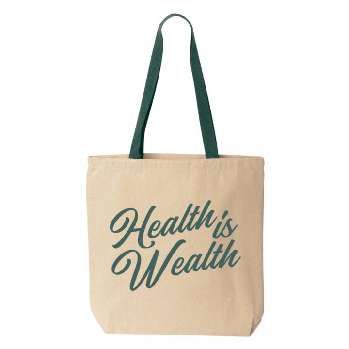Lucky Owl - Wholesale Tote Bag - Unisex - Health Is Wealth Tote