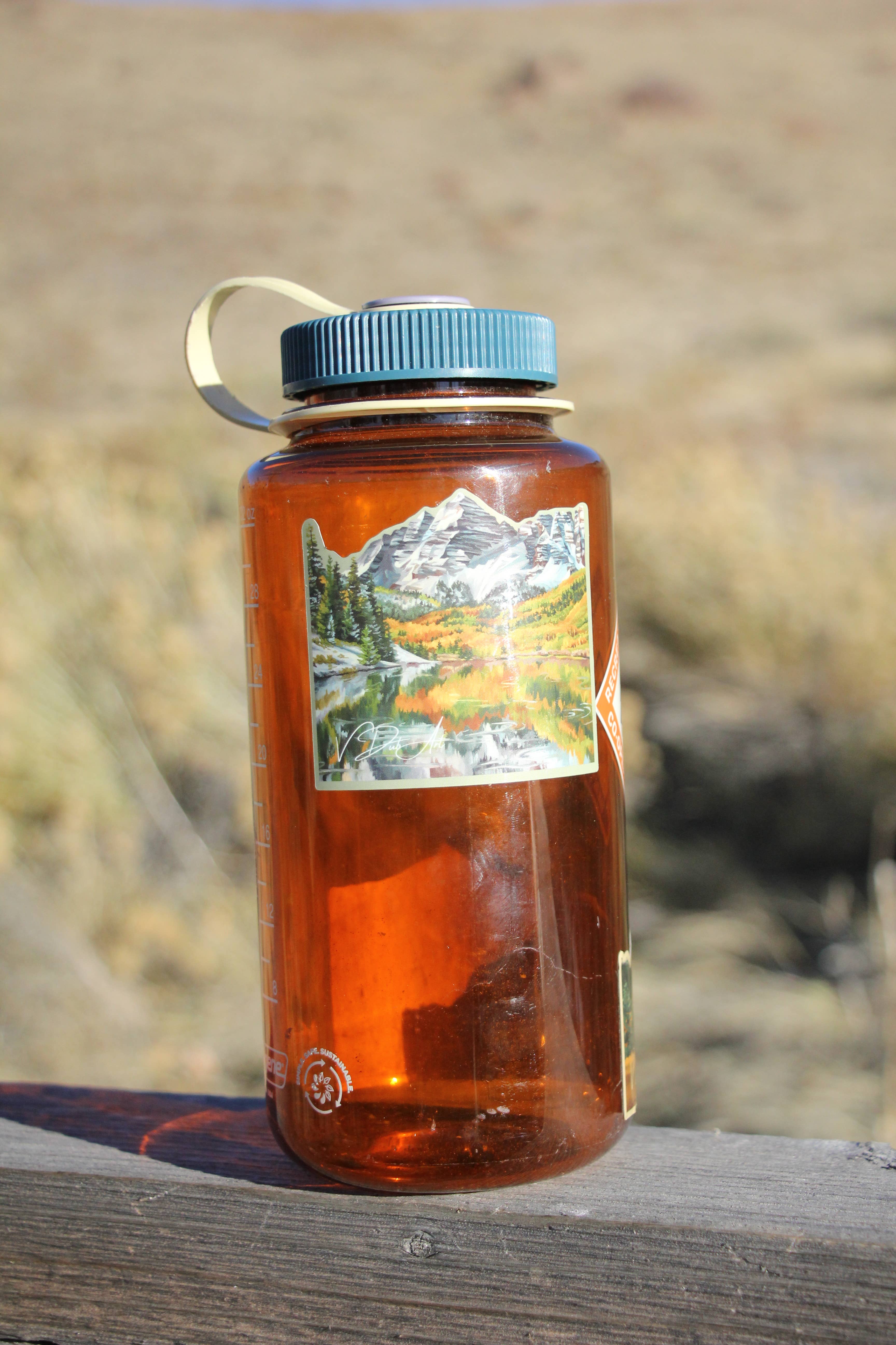 V Dub Art - Wholesale Sticker - Fall in the Bells (Maroon Bells) Vinyl Sticker1