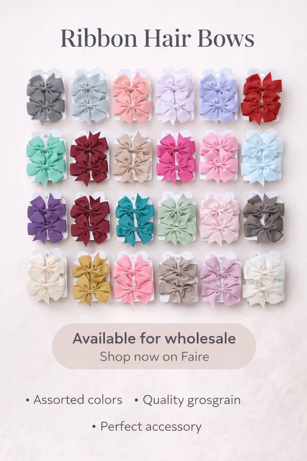 Kids4trendy - Wholesale Hair Bow - Kids - Large hair bows | Mega mix colors