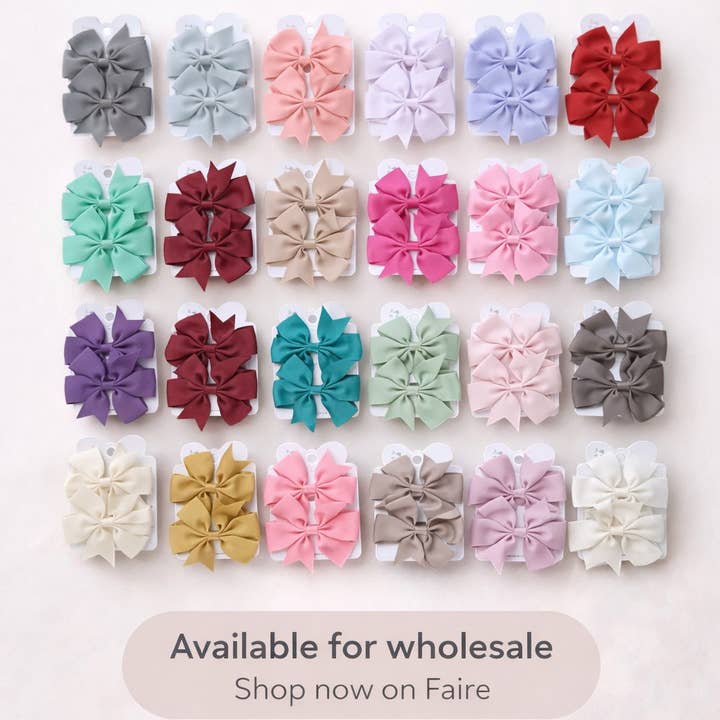 Stora hårrosetter i mega blandning av färger för wholesale av Kids4trendy