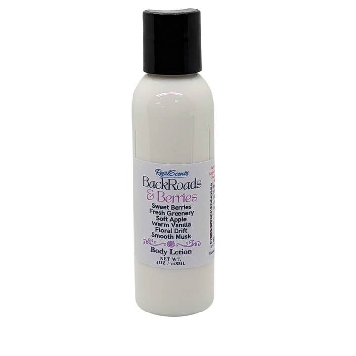 ResilLotion™ 4oz Body Lotion – Backroads & Berries for wholesale by ResilScents WholeSale