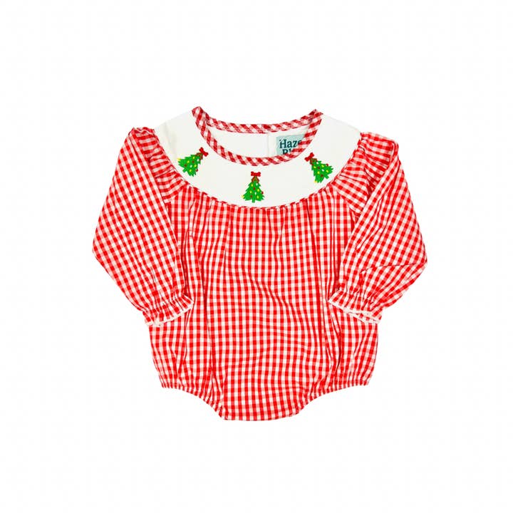 Hazel Blue Red Gingham Christmas Tree Bubble for wholesale by Hazel Blue Wholesale