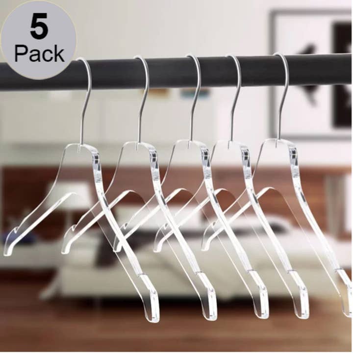 8010-20 Acrylic Lucite Shirt Hanger - 17 inch - 100 for wholesale by Quality Hangers