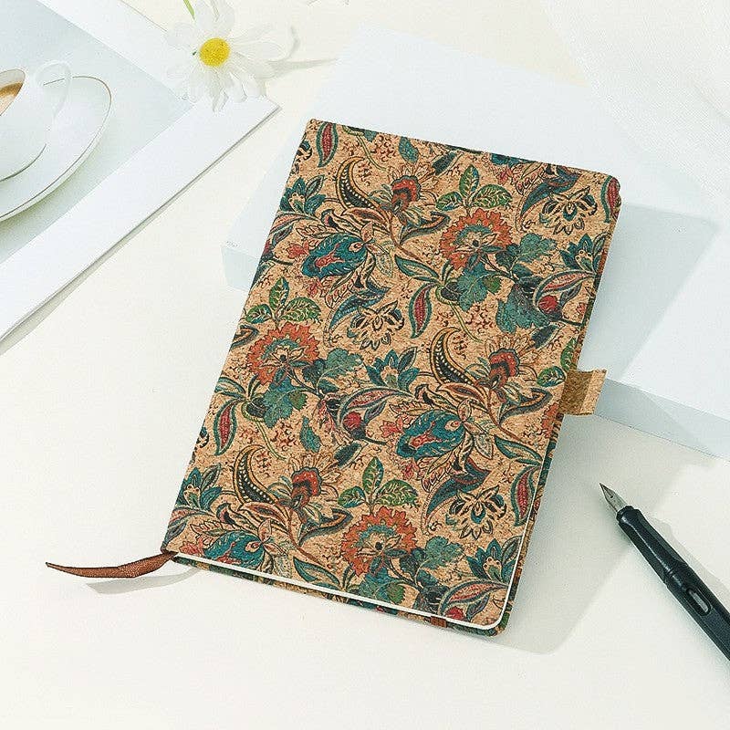 Plush Looks - Wholesale Notebook - Vintage Printed Cork Notebook3