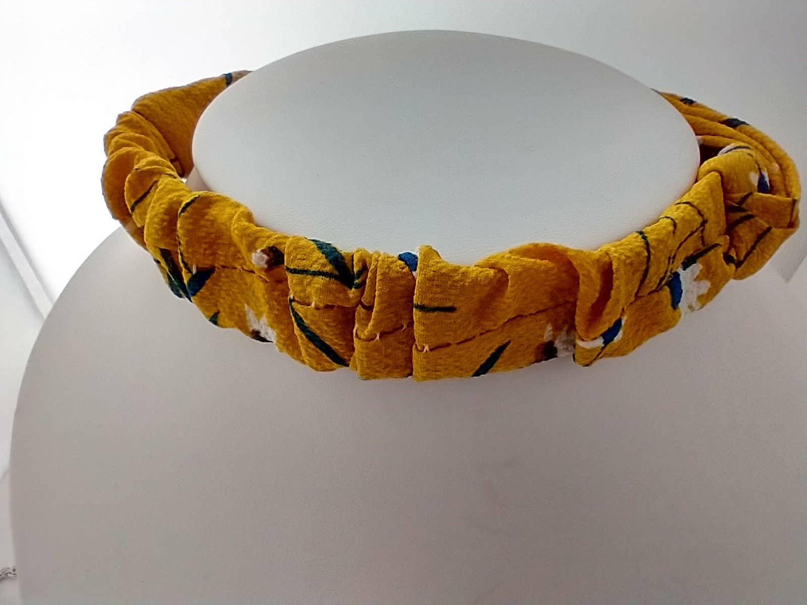 Piccadilly Pendants - Wholesale Fashion Headband - Women's - Yellow Flower French Twist Headband, List Prices Reflect MSRP, HB-YFLOWER1