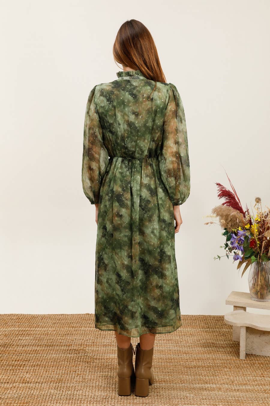 MOOYA - Wholesale Dress - Women's - Flowy long dress with gradient print - M211-115