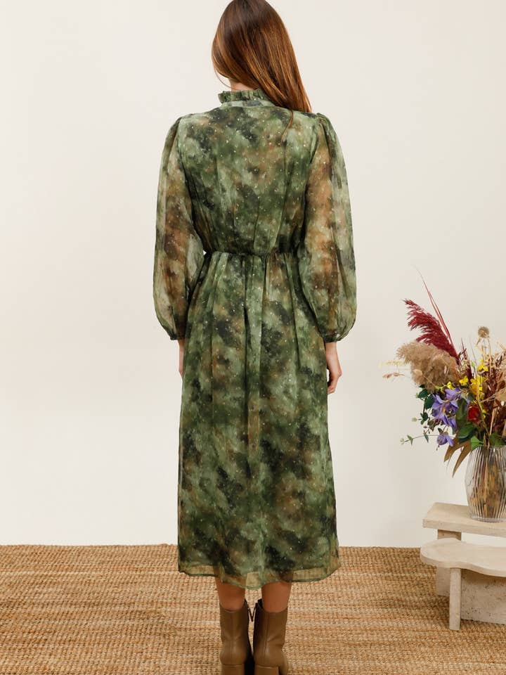 MOOYA - Wholesale Dress - Women's - Flowy long dress with gradient print - M211-115