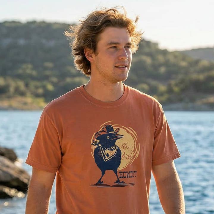 Yam Howdy Grackle T-Shirt | Comfort Colors 1717 | Texas Tee for wholesale on Faire1