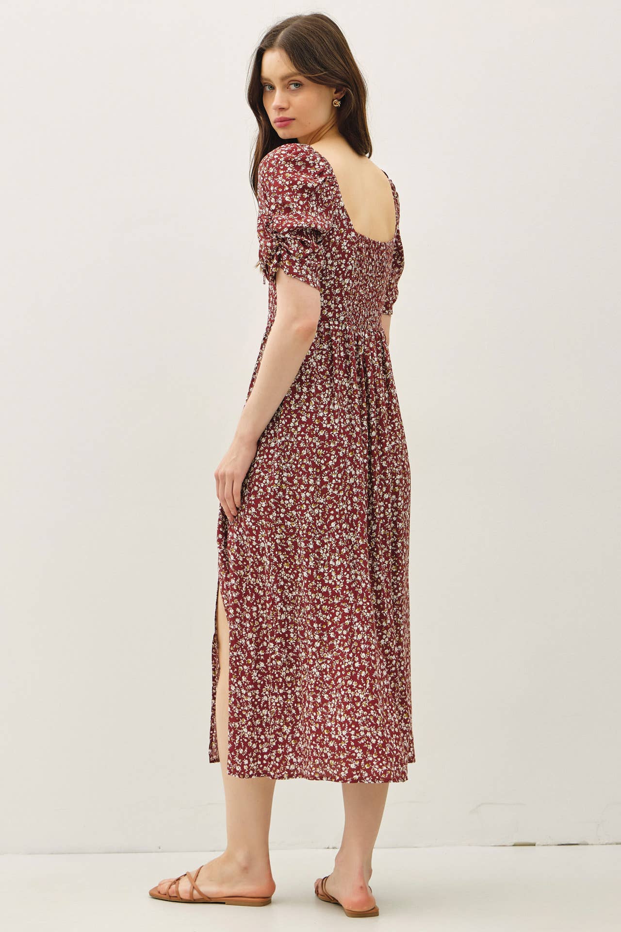 Be Cool - Vente Robe – femme - ROBE FRONCÉE À BUSTIER AVEC MANCHES VOLUMINEUSES8