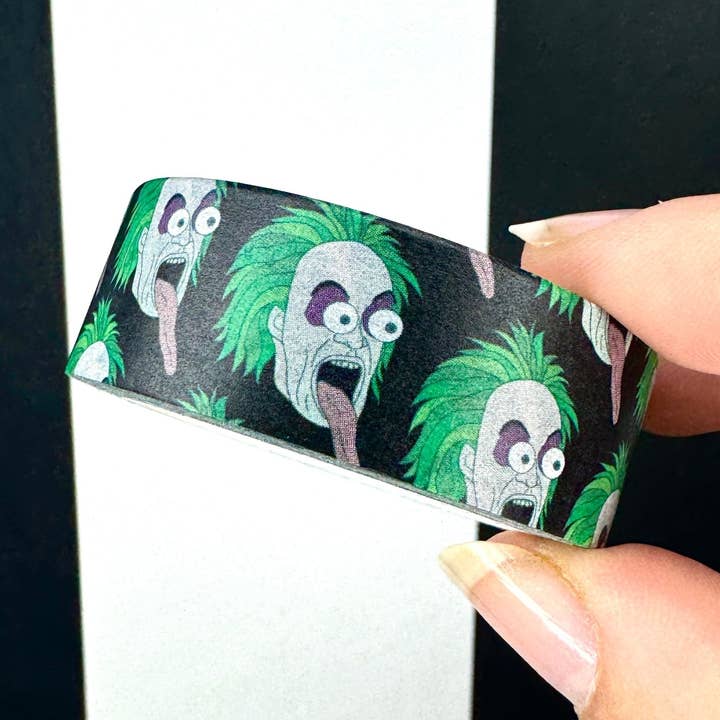 Tongue out Beetlejuice Washi Tape for wholesale by Skaro Crafts