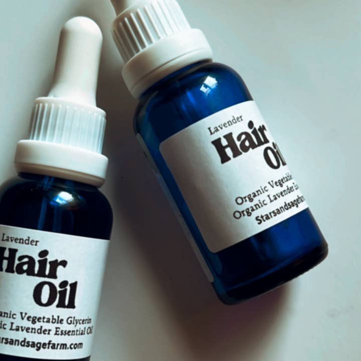 Huile capillaire pour la vente par Stars and Sage Farm