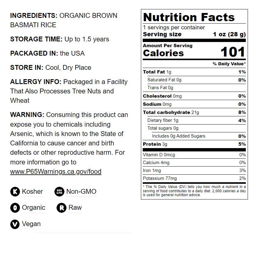 Food To Live - Wholesale Rice - Organic Brown Basmati Rice – Whole Grain, Long-Grain Rice3