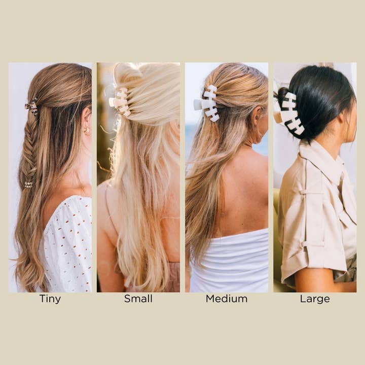 TELETIES - Wholesale Hair Clip - Women's - Classic Hair Clip | Small | Jet Black