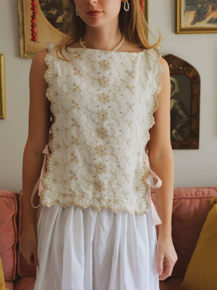 Soleil et Amis - Wholesale Blouse - Women's - the Florence top - Handmade Upcycled Tank top17