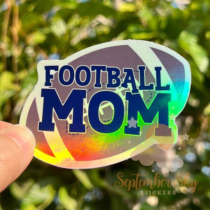 Football Mom Sticker | Waterproof Sticker | Hydro Sticker | for wholesale by September Sky Stickers