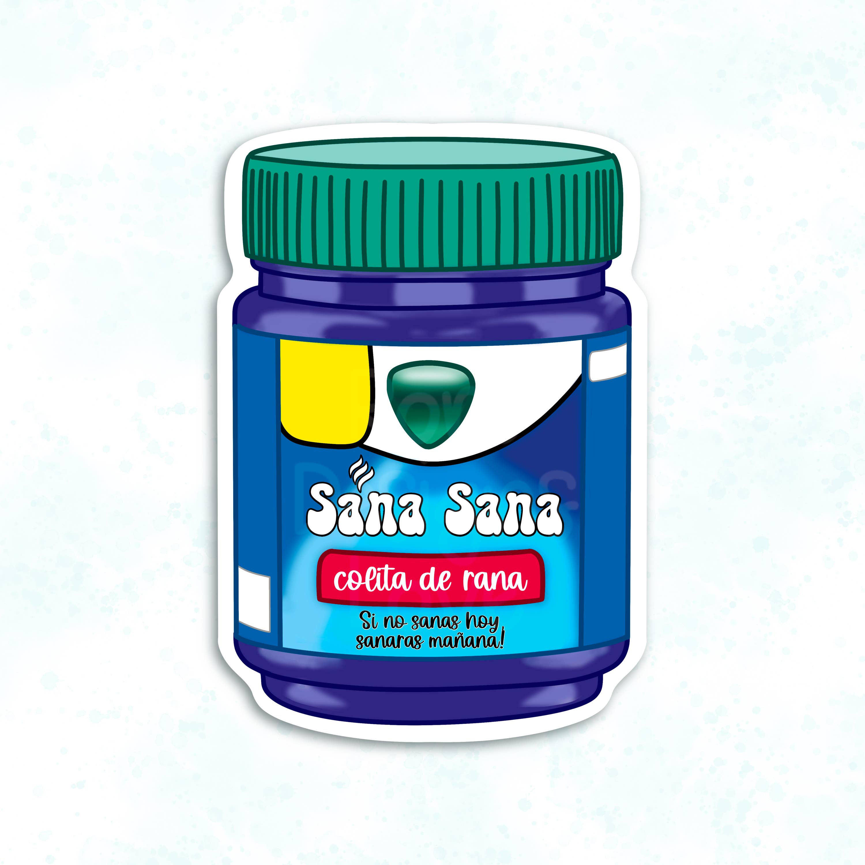 RoroDesignsLove - Wholesale Sticker - Sana Sana colita de rana hispanic mom sticker