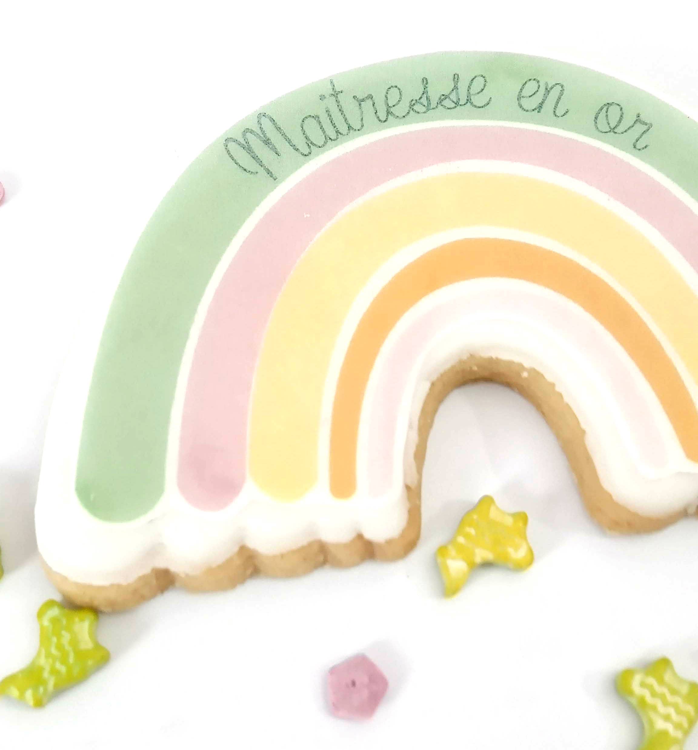 La fabrique de meline - Wholesale Cookie - Artisanal biscuit – “Golden Teacher” – Rainbow theme1