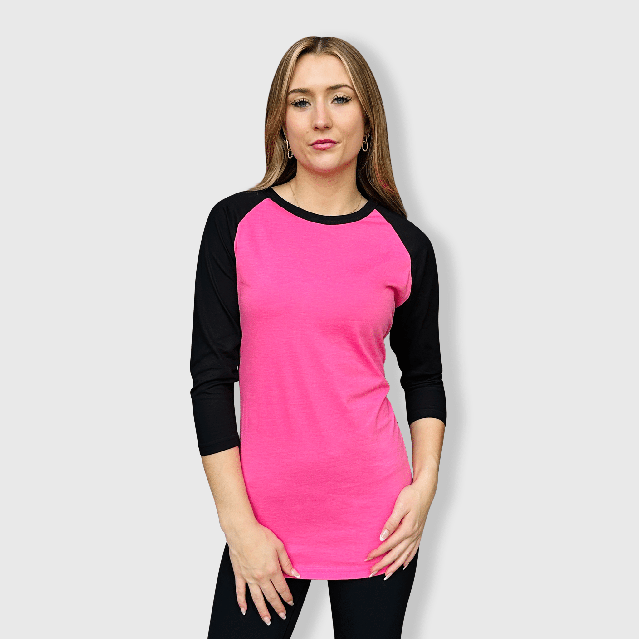 ILTEX Apparel - Vente T-shirt – femme - T-shirt de baseball adulte à manches raglan 3/4 - Plus de 35 couleurs25