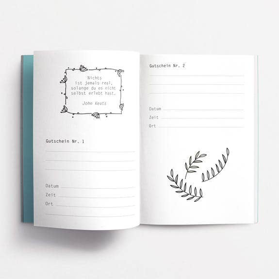 Rotberta - Vendita all'ingrosso Biglietti d'amore - Voucher booklet time invece di roba, blu2