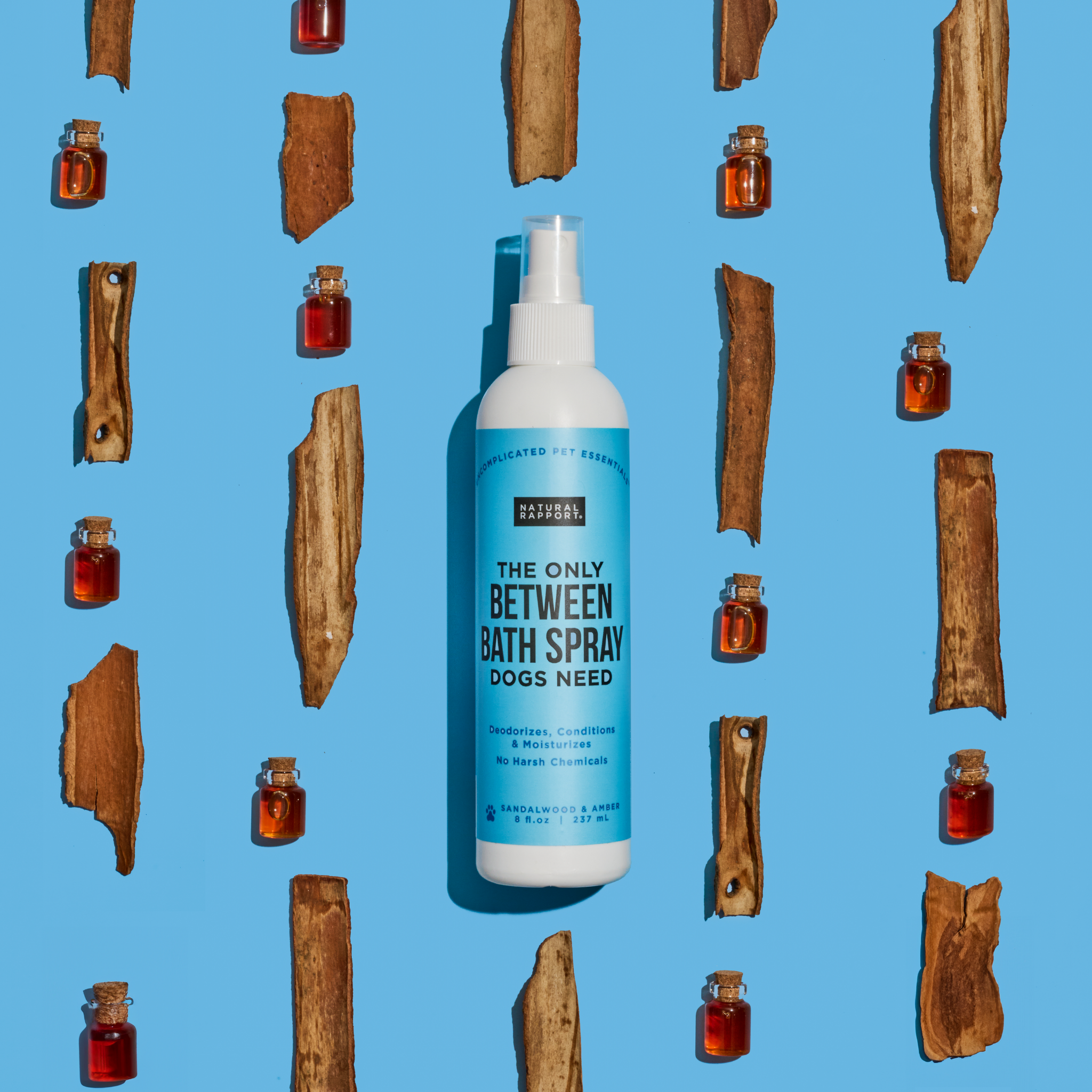 Natural Rapport - Wholesale Pet spray – Dog - The Only Between Bath Spray Dogs Need - Amber & Sandalwood1