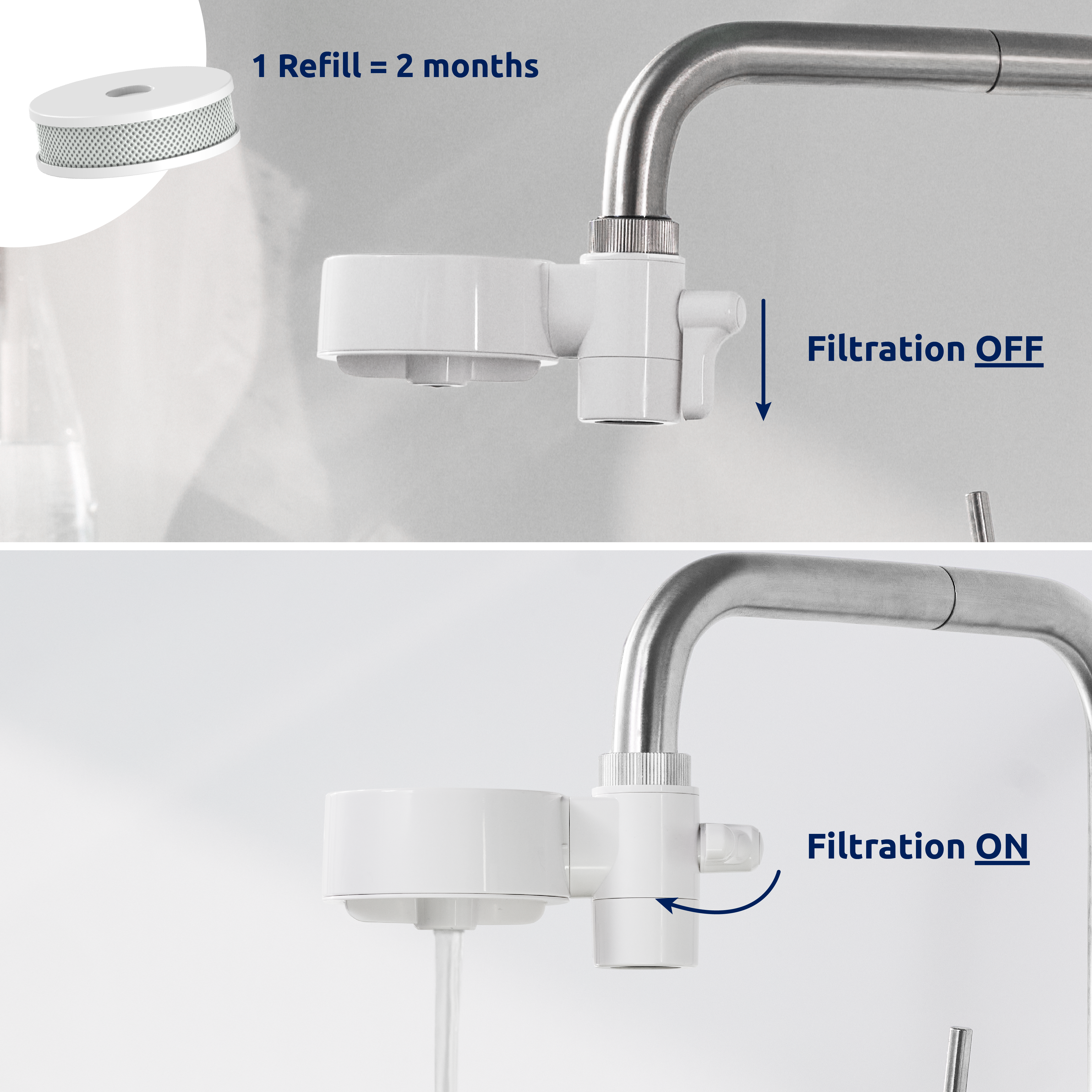 TAPP Water - Wholesale Water Filter - Faucet water filter EcoPro Compact White3