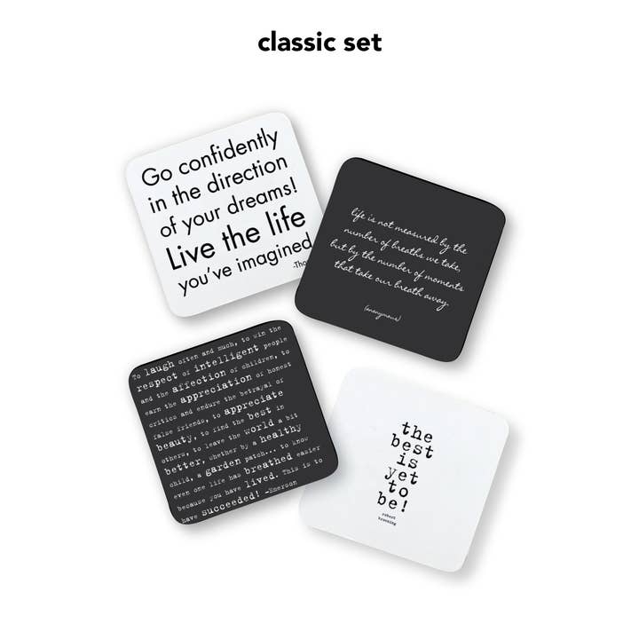 Set de dessous de verre - SQ202 - « classique » pour la vente par Quotable