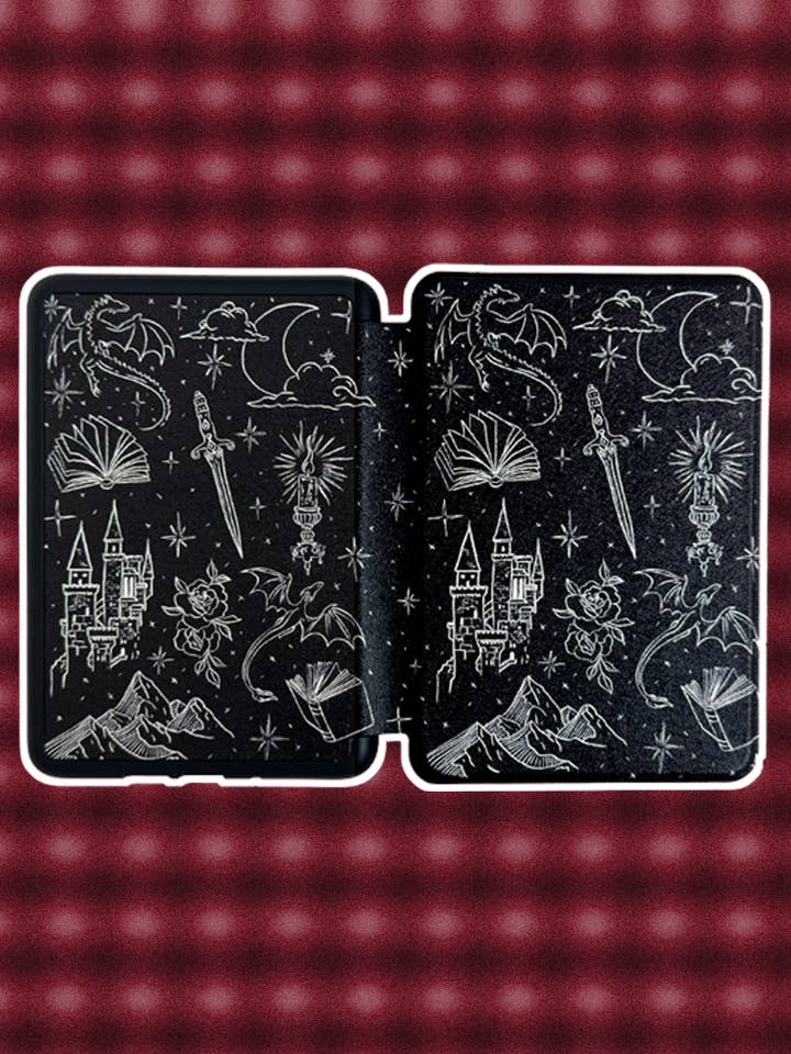 Fantasy / Dark Academia Kindle Case for wholesale by N Embroideries