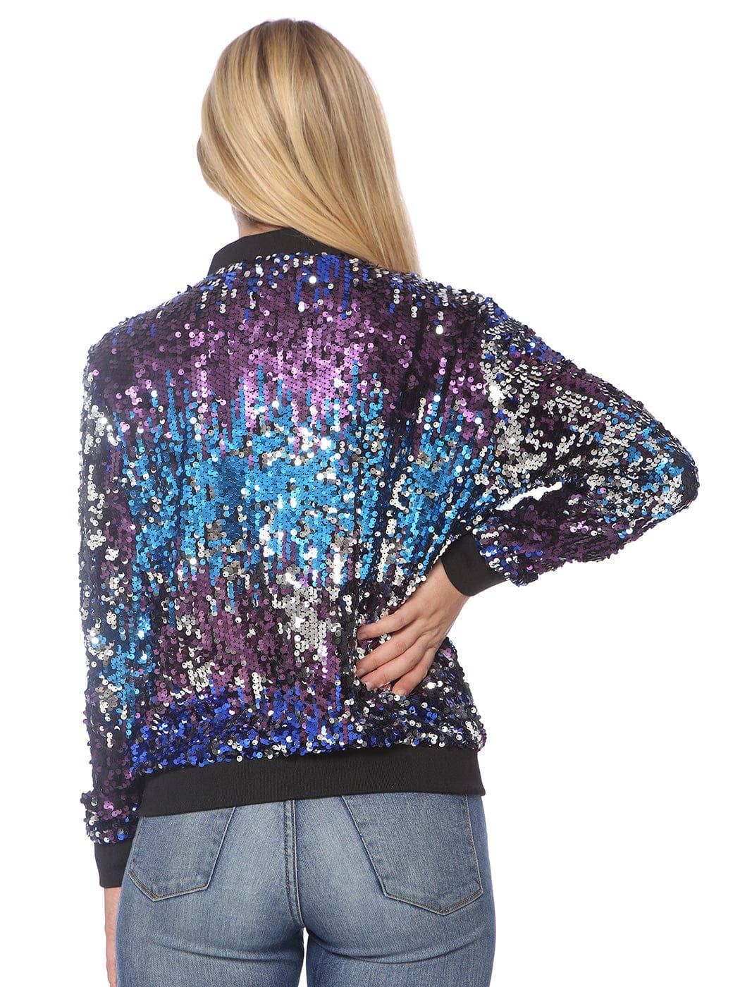 Anna Kaci Wholesale - Vente Bombers – femme - Blouson aviateur zippé à sequins47