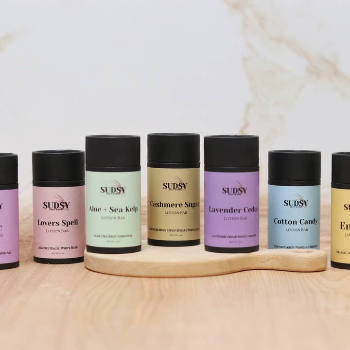 Sudsy Soap Works LLC - Wholesale Solid Lotion - Energy Lotion Bar
