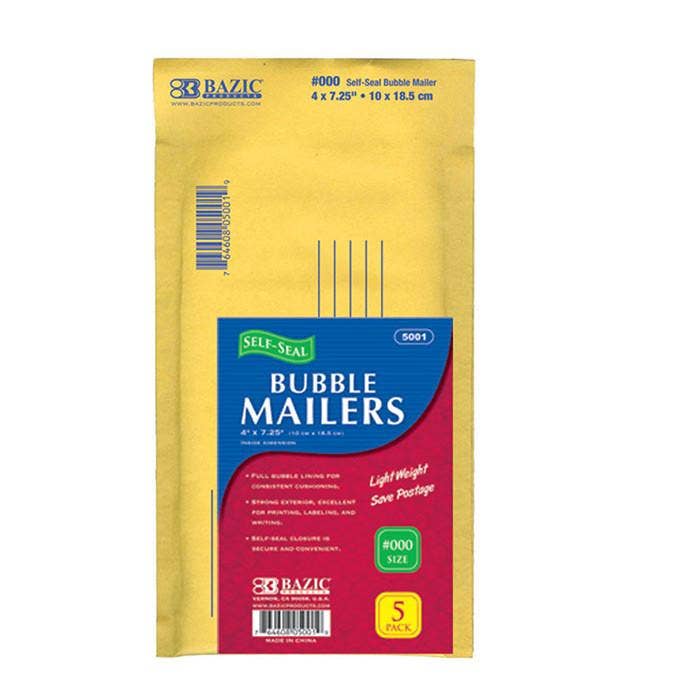 Luna Office Supply - Everyday Essential - Wholesale Envelopes - 4" x 7.25" Self Seal Bubble Mailers2