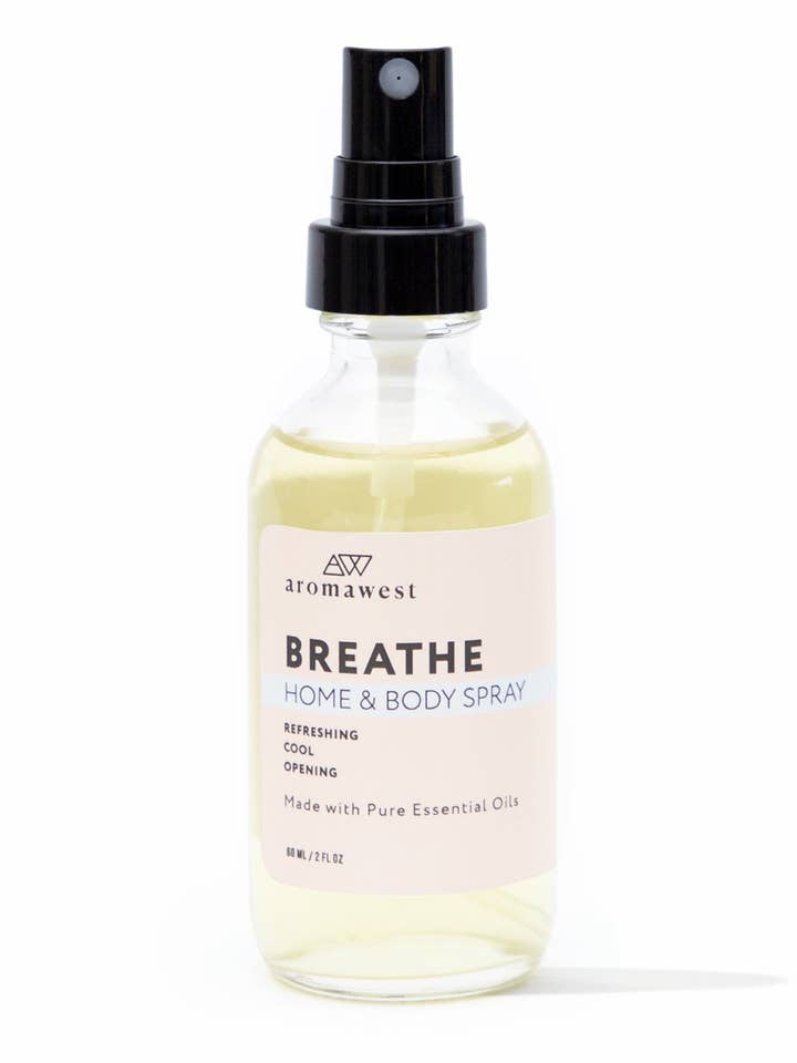 Breathe Home & Body Spray for wholesale by Aromawest