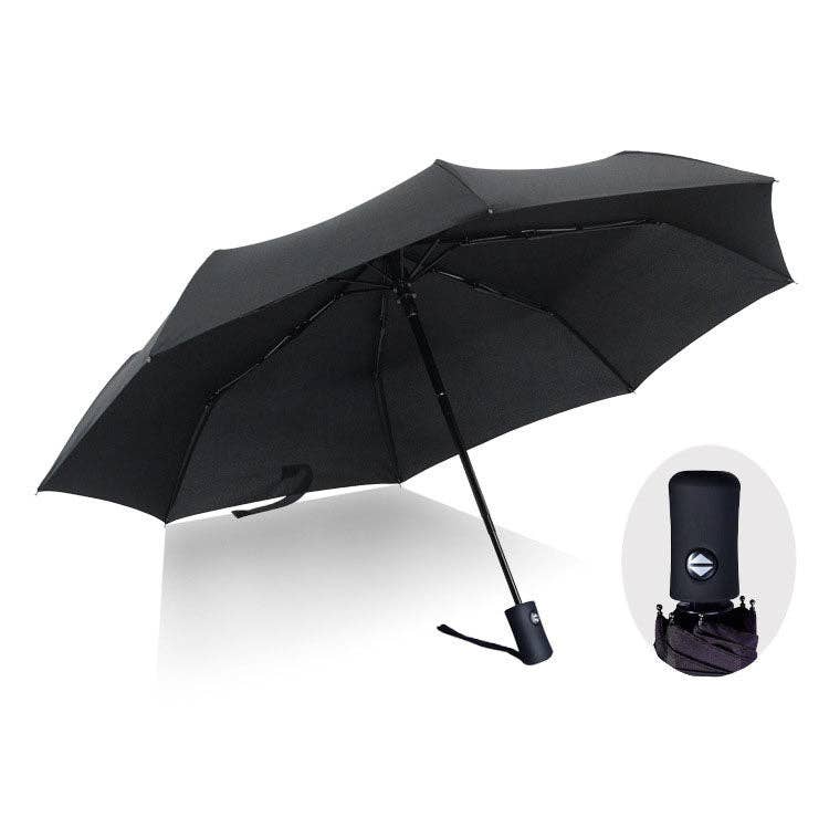 liqubit - Wholesale Umbrella - Unisex - Portable Solid Windproof 8 Ribs Business Umbrella0